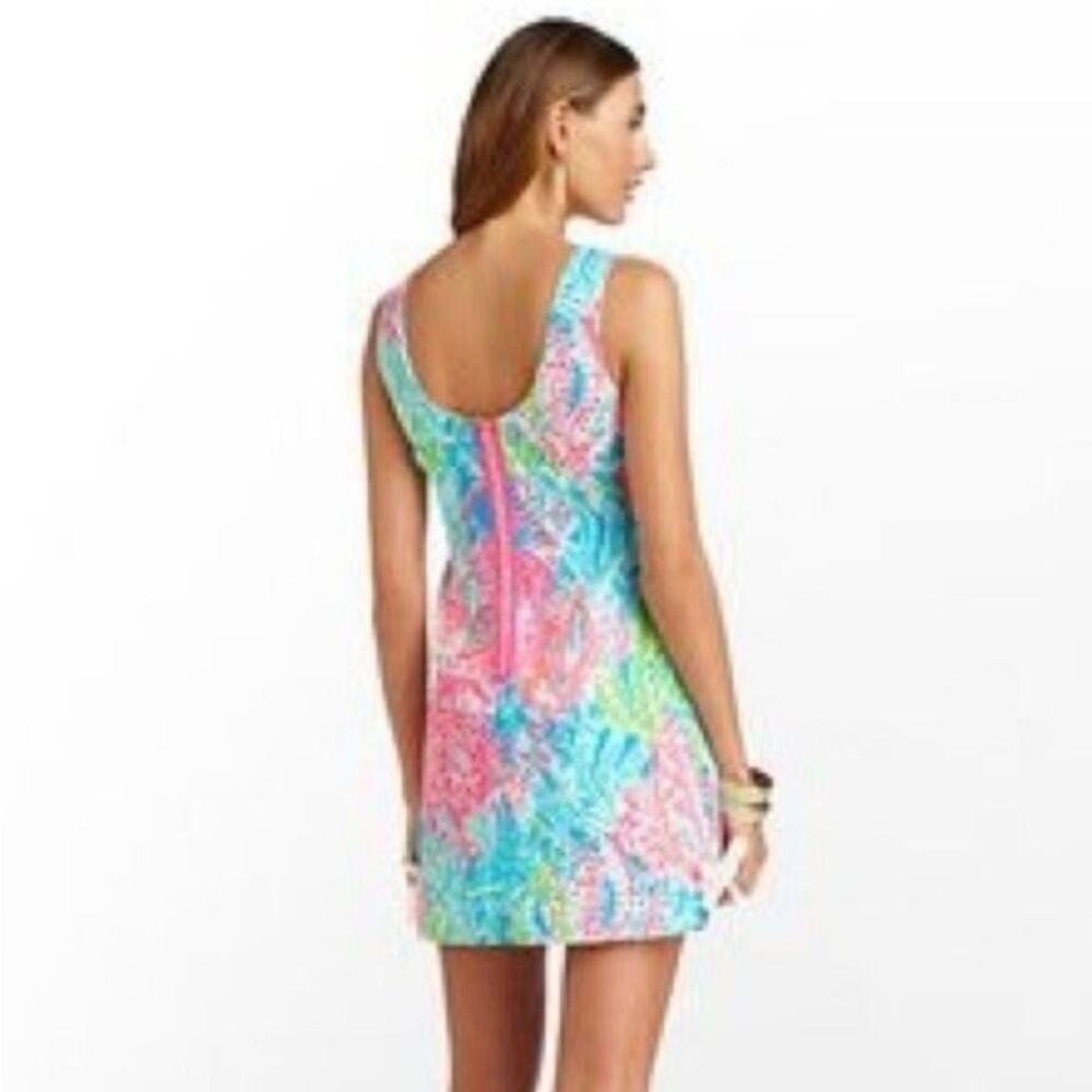 Lilly Pulitzer Let's Cha Cha Delia Dress Women's Size 8 Sleeveless Scoop Back - Picture 2 of 8